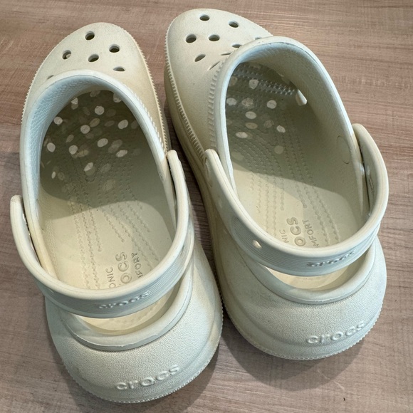 Platform Crocs In Bone Color - Picture 3 of 5